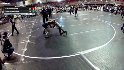 80 lbs Quarterfinal - Lucas Allison, The Best Wrestler vs Javier Flores, 308 Wrestling Academy