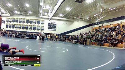 138 lbs Cons. Round 2 - Jayden Husczco, Lake Catholic vs Joey Calarco, North Royalton