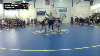 Girls 107 lbs Quarterfinal - Adison Valladarez, St. Martin High School Girls vs Jayla Wilson, Ocean Springs Women