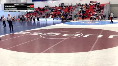 133 lbs Cons. Round 3 - Heath Burks, Shenandoah University vs Trey Custodio, Washington & Lee