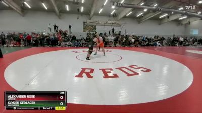 285 lbs Cons. Round 5 - Slyder Sedlacek, Lakewood vs Alexander Rose, Legend