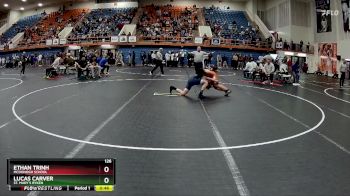 126 lbs Cons. Round 2 - Ethan Trinh, McDonogh School vs Lucas Carver, St. Mary`s Ryken