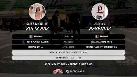Joselyn Reséndiz vs Karla Michelle Solis Raz 2025 ADCC Guadalajara Open