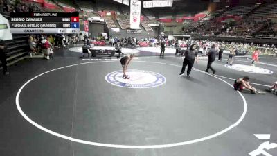 115 lbs Quarters - Sergio Canales, Madera Grapplers Wrestling Club vs Michael Botello (Marrero), Beast Bay Wrestling Club
