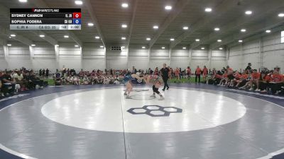 135 lbs Sydney Cannon, Illinois vs Sophia Fodera, California Gold