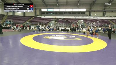 131 lbs 1st Place Match - Christina Borgmann, Felician vs Jazmene Molina, Western New England