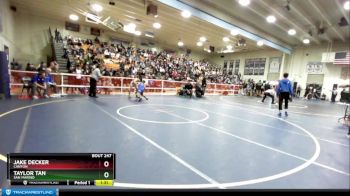 132 lbs Champ. Round 3 - Taylor Tan, San Marino vs Jake Decker, Canyon