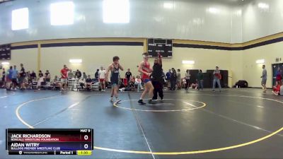 132 lbs Cons. Round 3 - Jack Richardson, Roncalli Wrestling Foundation vs Aidan Witry, Bulldog Premier Wrestling Club