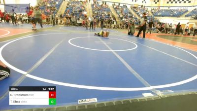 67 lbs Semifinal - Gehrig Stenstrom, Parsons Wrestling Club vs Tahnku Ehsa, Wyandotte Youth Wrestling