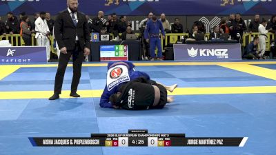 Jorge Martínez Paz vs Aisha Jacques G. Pieplenbosch 2026 European Jiu-Jitsu IBJJF Championship
