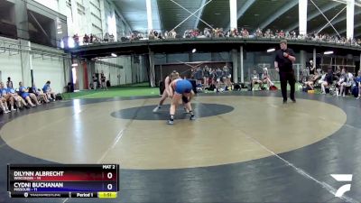 100 lbs Round 3 (6 Team) - Dilynn Albrecht, Wisconsin vs Cydni Buchanan, Missouri