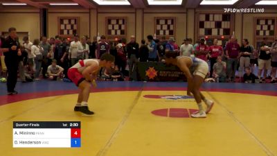 57 kg Quarterfinal - Antonio Mininno, Pennsylvania RTC vs Dalton Henderson, Virginia