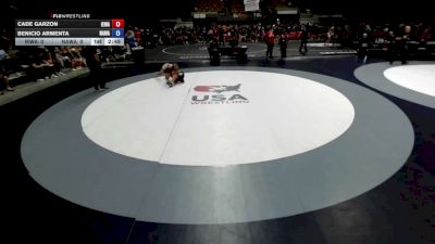 100 lbs Cade Garzon, IEWA - Inland Empire Wrestling Association vs Benicio Armenta, NAWA - North Area Wrestling Association