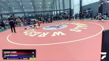120 lbs Cons. Round 3 - Kaiden Huber, WA vs Tyler Hockett, OR