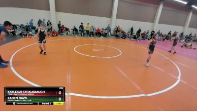 69-70 lbs Round 3 - Kayleigh Strausbaugh, Texas Takedown Academy vs Kaden Davis, Eagles Wrestling Club