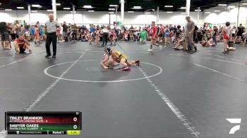 52 lbs Round 5 (8 Team) - Tinley Brannon, U2 Upstate Uprising White vs Sawyer Oakes, Mayfield Mat Academy