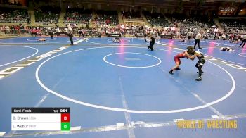 67 lbs Semifinal - Greyson Brown, Legacy Dragons vs Landon Wilbur, Predator Wrestling