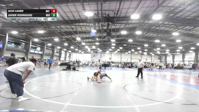 90 lbs Rr Rnd 2 - Jack Lauer, Mat Warriors Gold MS - MS vs Javier Rodriguez, Whitted Trained National Dual Team - MS