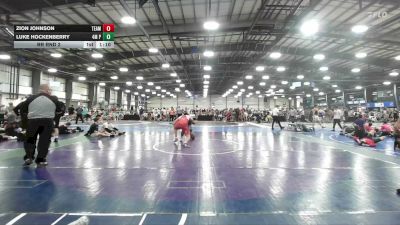 220 lbs Rr Rnd 2 - Zion Johnson, Team Dark Horse Gold - HSB vs Luke Hockenberry, 4M Power - HSB