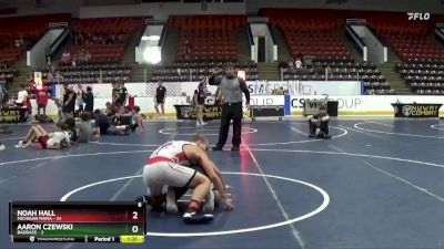 155 lbs Quarterfinals (8 Team) - Aaron Czewski, BadBass vs Noah Hall, Michigan Mafia