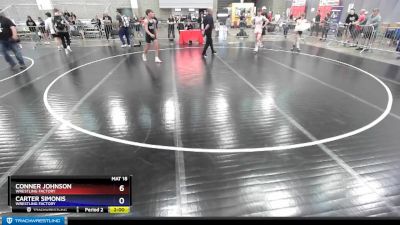 165 lbs Cons. Semi - Conner Johnson, Wrestling Factory vs Carter Simonis, Wrestling Factory