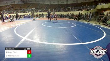 57 lbs Consolation - Juliette Rosas 2, OKC Saints Wrestling vs Delanie Wartchow, Noble Takedown Club