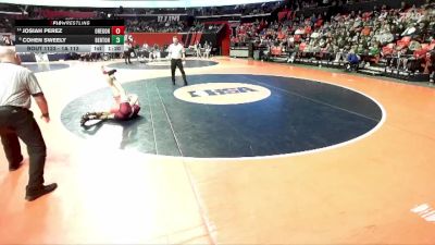 1A 113 lbs Quarterfinal - Josiah Perez, Oregon vs Cohen Sweely, Benton