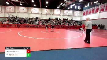 150 lbs Semifinal - Mathew Blandon, Weston vs Miguel Borges, Marlborough