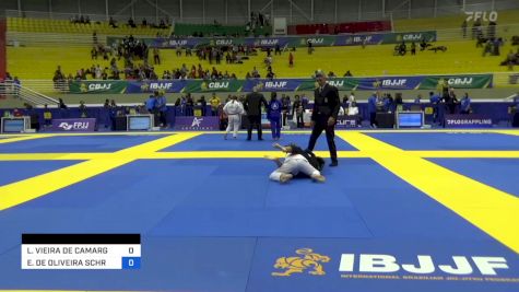 LARAH VIEIRA DE CAMARGO vs EMANUELI DE OLIVEIRA SCHRANK 2023 Brasileiro Jiu-Jitsu IBJJF