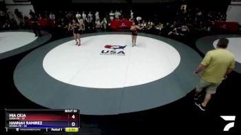 105 lbs Placement Matches (16 Team) - Mia Ceja, SJWA-FR vs Hannah Ramirez, SCVWA-FR