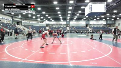 133 lbs Quarterfinal - Sam Cherichello, Unattached The Citadel vs Colin Tucker, Cumberlands (Ky.)