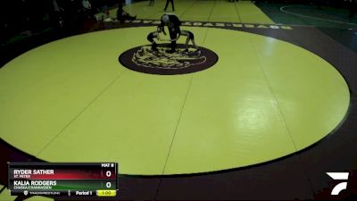 45 lbs Cons. Round 3 - Ryder Sather, St. Peter vs Kalia Rodgers, Chaska/Chanhassen