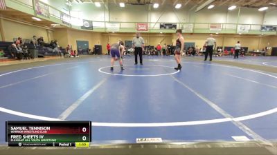 135-140 lbs Round 2 - Fred Sheets Iv, Pleasant Hill Youth Wrestling vs Samuel Tennison, Warrior Wrestling Club