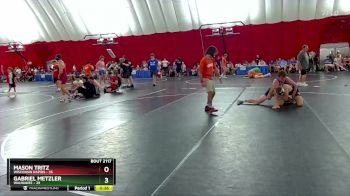 156-158 B Round 2 - Mason Tritz, Wisconsin Rapids vs Gabriel Metzler, Waunakee