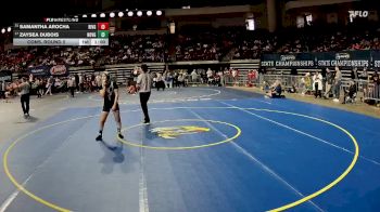 G 132 lbs Cons. Round 2 - Samantha Arocha, Riverdale Girls vs Zaysea Dubois, North Vermilion Girls