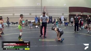 85 lbs Round 3 (6 Team) - Jaxson Roberts, American Gladiators-Venom vs Taegan Willis, Ragin Raisins WC