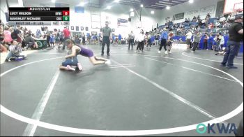91 lbs Rr Rnd 1 - Lucy Wilson, Newcastle Youth Wrestling vs MaKinley McNabb, Chickasha Youth Wrestling
