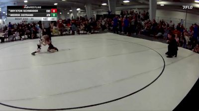 25 lbs Cons. Semi - Bryxton Schneider, CWO vs Merrik Ostrand, Ansley-Litchfield Youth Wrestling