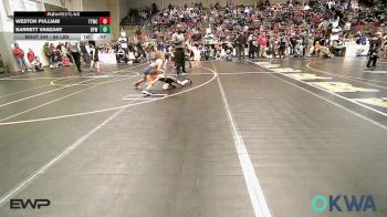 58 lbs Consi Of 8 #2 - Weston Pulliam, Team Tulsa Wrestling Club vs Barrett Vanzant, Bristow Elementary Wrestling Club
