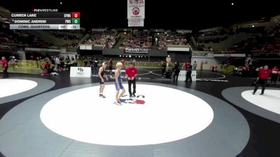 150 lbs Cons. Quarters - Curren Lane, Santa Ynez Wrestling Academy vs Dominic Andrini, Peninsula Wrestling Club