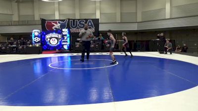 14U Boys - 84 lbs Champ. Round 1 - Nelson Villafane, Mat Assassins Wrestling Club vs Kaden Joustra, ISI Wrestling Club