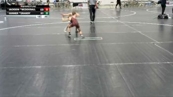 55 lbs Cons. Semi - Jackson **McDougall, Gulf Coast Wrestling vs Gunner **Drawdy, Royals