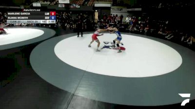 100 lbs Marlene Garcia, LAWA - Los Angles Wrestling Association vs Eliana McBeth, SCVWA - Santa Clara Valley Wrestling Association
