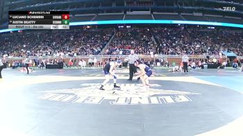 D1-113 lbs Cons. Round 1 - Luciano Schembri, Livonia Franklin vs Justin Beatty, Utica Eisenhower HS