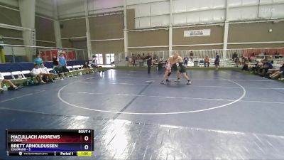 165 lbs Quarterfinals (8 Team) - Macullach Andrews, Florida vs Brett Arnoldussen, Colorado