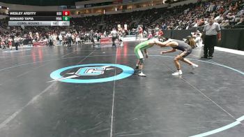 4A 120 lbs Cons. Round 1 - Edward Tapia, Pojoaque Valley vs Wesley Ateitty, Kirtland Central