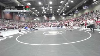 3A 106 lbs Cons. Semi - Killian Olsen, North Sanpete vs Teagan Griffiths, Canyon View