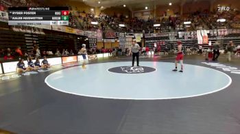 106 lbs Champ. Round 1 - Kaleb Keiswetter, Norton Community Hs vs Ryder Foster, Rossville Hs