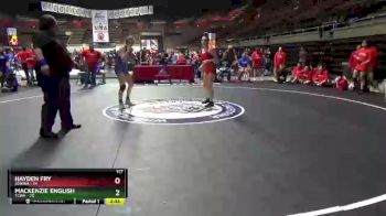 117 lbs Placement - Hayden Fry, SDIKWA vs Mackenzie English, TCWA