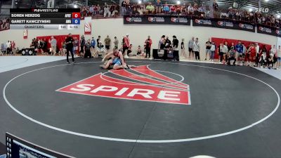 97 kg Quarters - Soren Herzog, Air Force Regional Training Center vs Garett Kawczynski, Askren Wrestling Academy